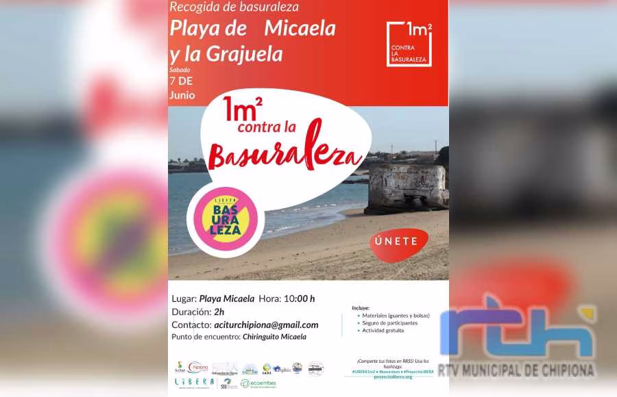 ACITUR realiza este sábado en la playa de Micaela una nueva recogida de residuos con el Proyecto Libera de Seo/BirdLife y Ecoembes