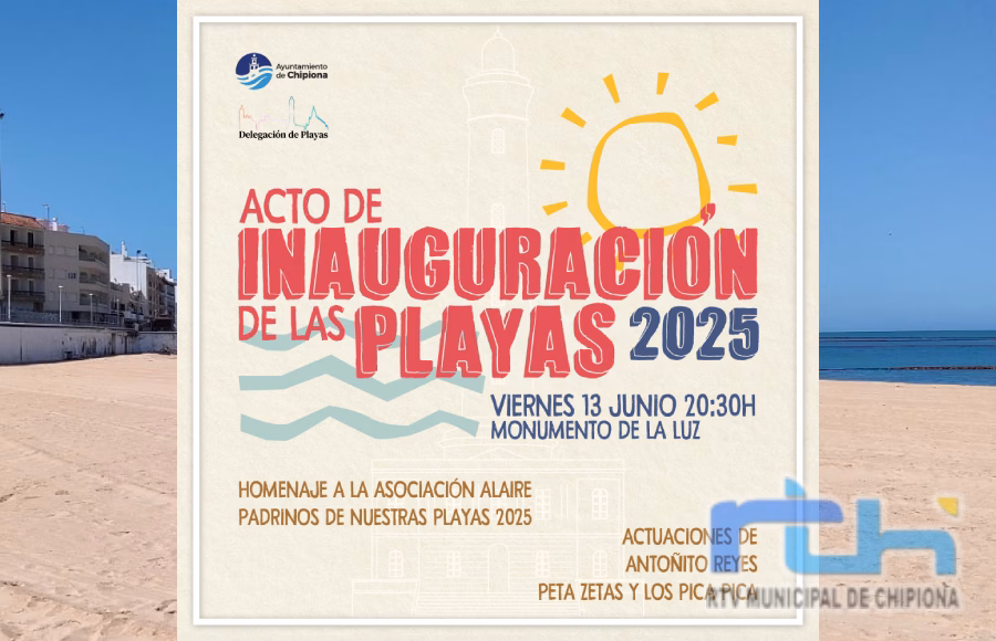 Chipiona inaugura hoy oficialmente la temporada alta de playas 2025