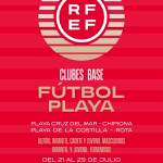 El fútbol playa protagonista en Chipiona desde hoy con campeonatos de España de Clubes Base