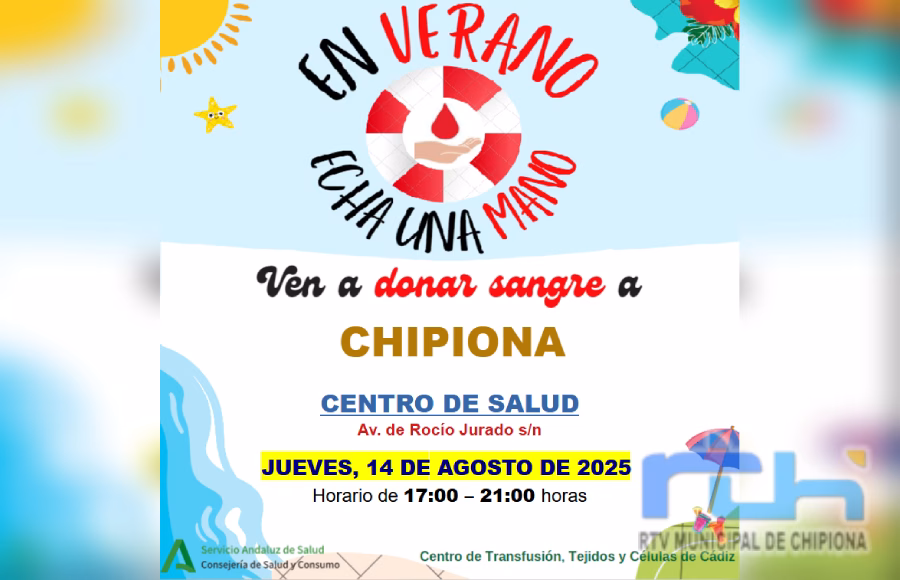 Mañana jueves vuelve a Chipiona la campaña de verano de donación de sangre