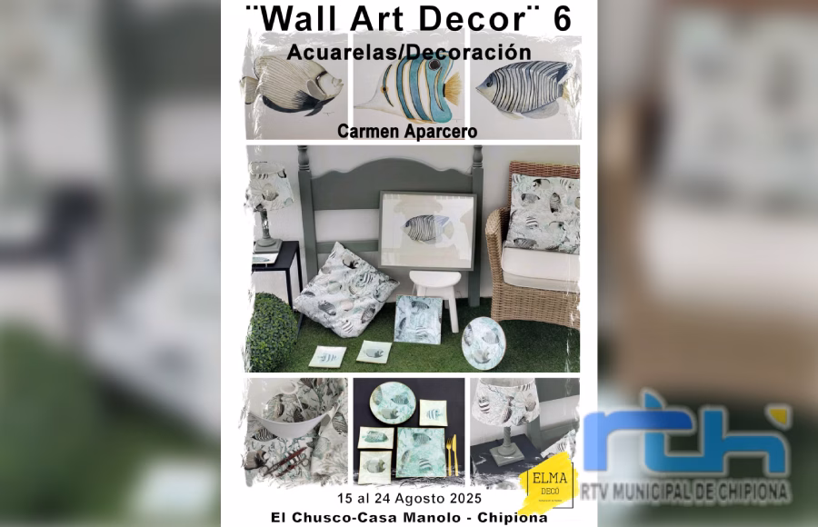 Mari Carmen Aparcero en la sala Espacio Vacío desde mañana con su exposición ‘Wall art decor 6’