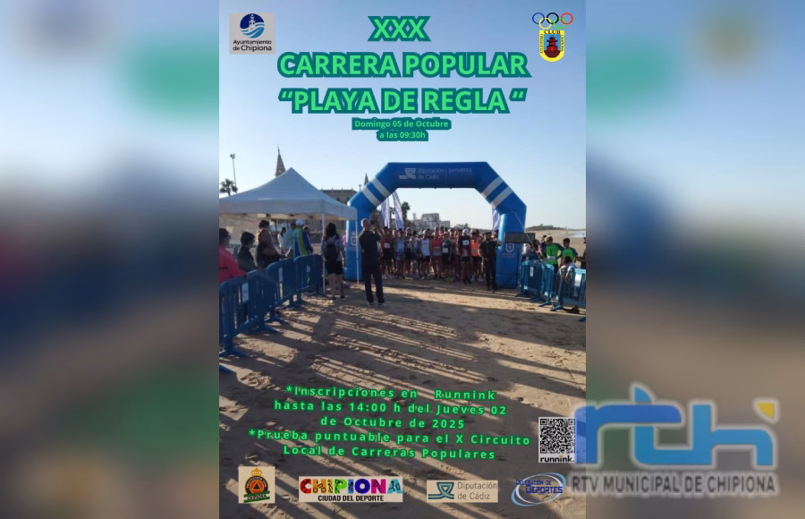 Recuerdan el plazo de inscripción para la histórica Carrera Popular Playa de Regla, que cumple treinta ediciones