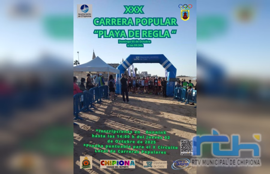 Recuerdan el plazo de inscripción para la histórica Carrera Popular Playa de Regla, que cumple treinta ediciones