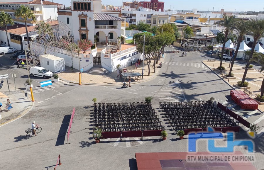 Chipiona se prepara para el comienzo de la programación lúdica de las Fiestas de Nuestra Señora de Regla