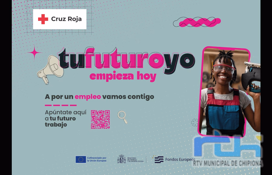 Cruz Roja Chipiona lanza una campaña para promocionar el programa de empleo juvenil Aceleradores Go