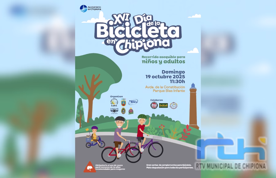 Anuncian que el Día de la Bicicleta en Chipiona se celebrará el domingo 19 de octubre
