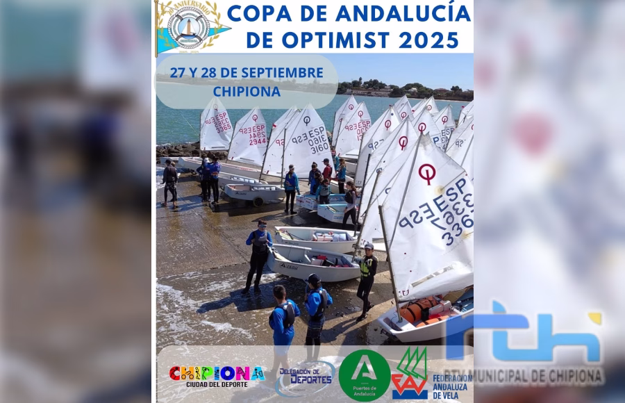 Chipiona acoge el próximo fin de semana la segunda regata de la Copa de Andalucía de la clase Optimist