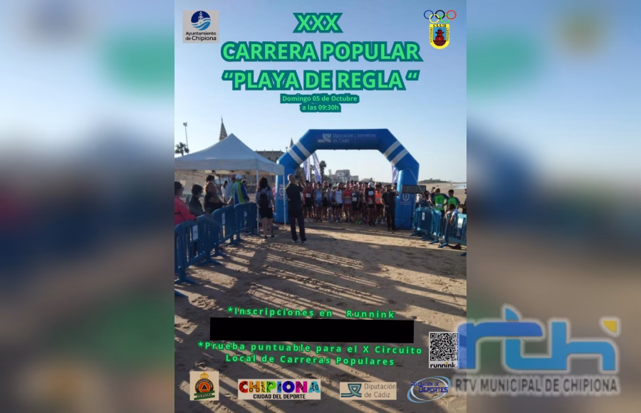 Ampliado hasta la media noche de hoy el plazo para inscribirse en la trigésima Carrera Popular Playa de Regla del próximo domingo