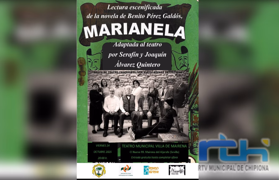 Nuevo Ateneo de Chipiona lleva su obra Marianela al teatro municipal de Mairena del Aljarafe este viernes
