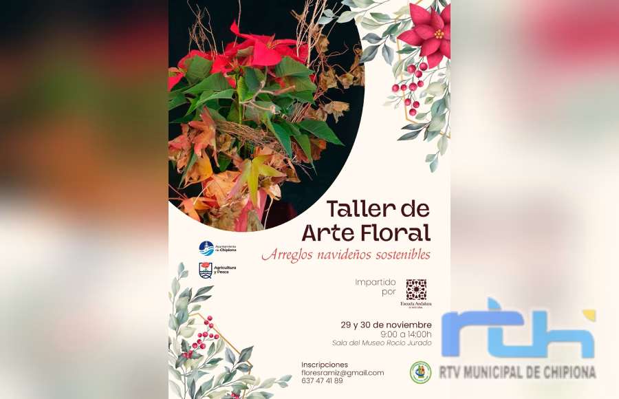 Abiertas las inscripciones para un nuevo taller gratuito de arte floral enfocado a los arreglos navideños sostenibles