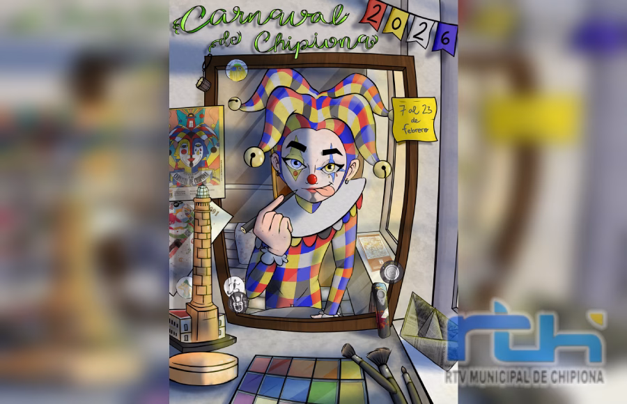 Elegido el cartel que anunciará el Carnaval de Chipiona 2026, obra de Francisco Manuel Borrego Olave titulada ‘Reflejo de una ilusión’