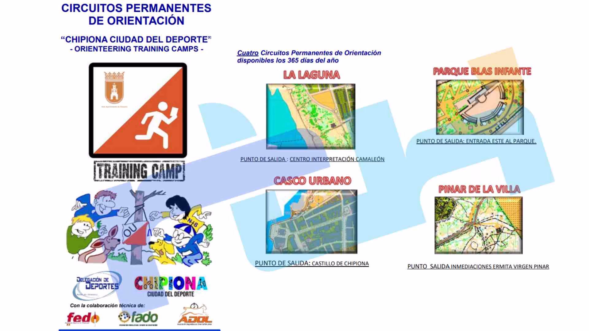 La Delegación de Deportes ha realizado una actualización de los circuitos de orientación de Chipiona