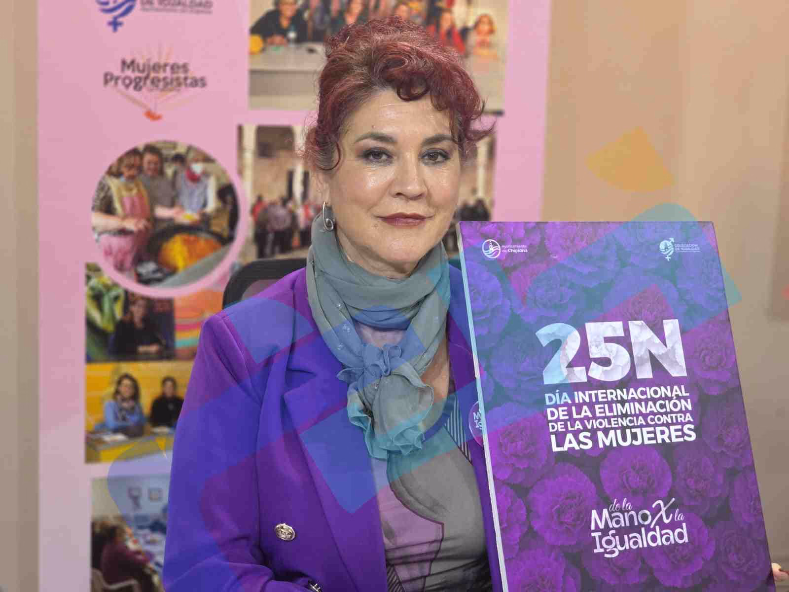 Isabel María Fernández presenta la programación con la que Chipiona conmemorará el día contra la violencia hacia las mujeres
