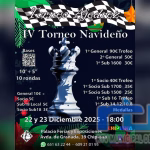 El Club Ajedrez Chipiona organiza su torneo de Navidad los días 22 y 23 de diciembre