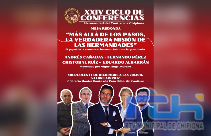 Jesús Cautivo organiza un coloquio para profundizar en el papel de la comunicación en la labor social y solidaria de las hermandades