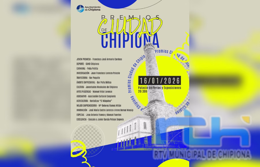 Recuerdan que aún es posible reservar plaza para la cena de los Premios Ciudad de Chipiona