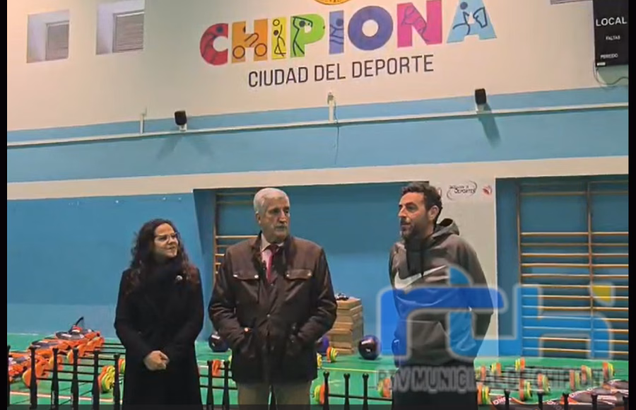 La Delegación de Deportes presenta nuevo material para el programa ‘El Movimiento es Vida’ adquirido con una subvención de Diputación