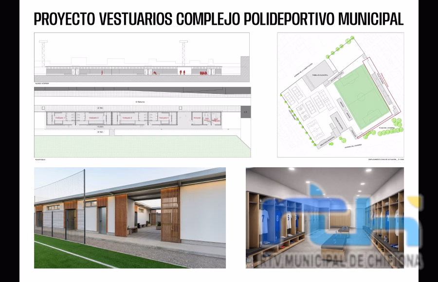 La Delegación de Deportes presenta el proyecto de los nuevos vestuarios del Gutiérrez Amérigo