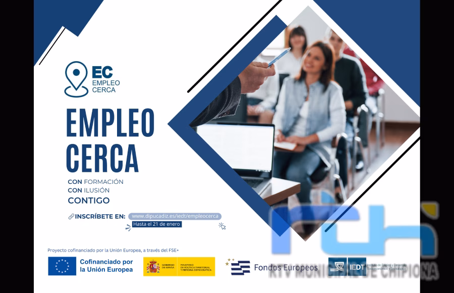 El plazo para inscribirse en el proyecto formativo para personas desempleadas ‘Empleo Cerca’ acaba hoy