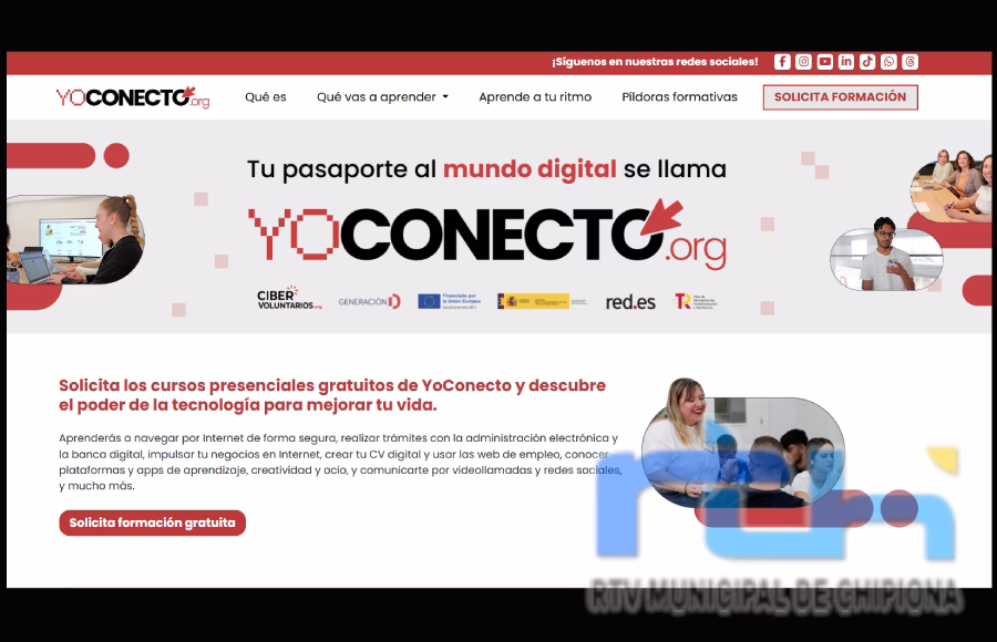 El programa YoConecto ofrece una decena de cursos gratuitos en la sede de la Asociación de Mujeres Progresistas La Palmicha