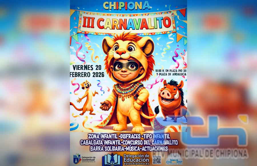 Nueve centros educativos de Chipiona participan mañana en Carnavalito