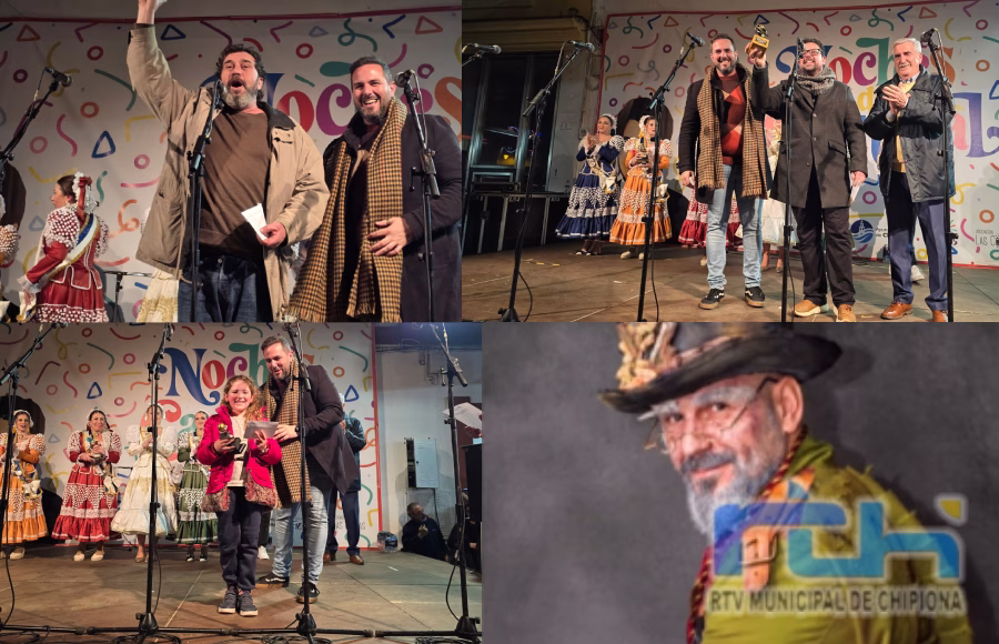 Siete premios en el Concurso de Popurrí Manuel Camacho Francés ‘El Chusco’ que incluyó el homenaje Coplero del Año, que fue Javi Ramírez