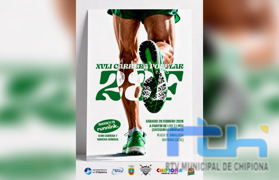 Agotados los dorsales para al prueba absoluta de la Carrera Popular 28F Día de Andalucía, aún quedan para marcha nórdica y menores