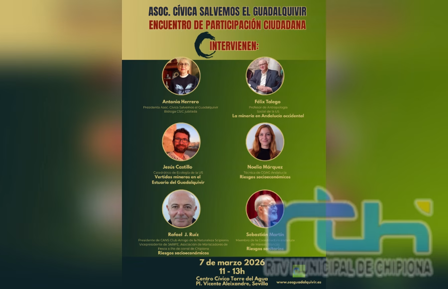 Rafael Ruiz López participará el sábado en el Encuentro de Participación Ciudadana Salvemos el Guadalquivir