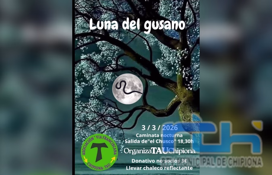 La Asociación Vía Franciscana TAU de Chipiona inició ayer su programa de caminatas nocturnas para 2026