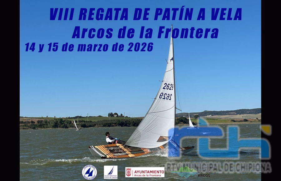 Cinco deportistas del Club de Vela y Regatas Chipiona competirán en una competición de Patín a Vela en Arcos de la Frontera