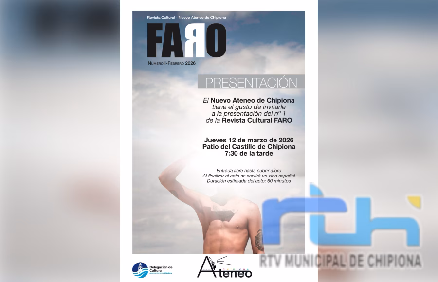 Nuevo Ateneo de Chipiona presenta el próximo jueves en el Castillo el primer número de la revista cultural ‘Faro’