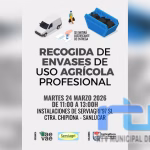 Mañana tendrá lugar en Chipiona una nueva recogida de envases de uso agrícola profesional