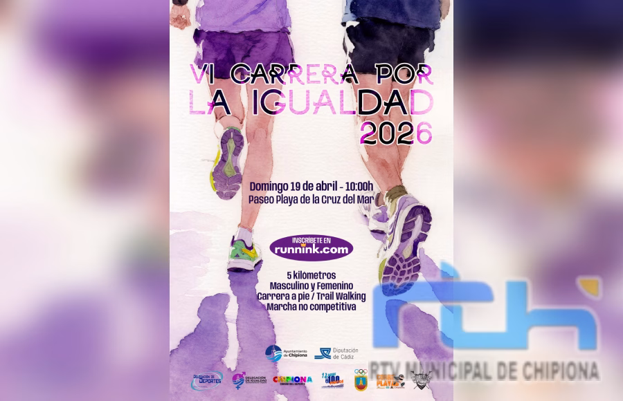 Recuerdan que siguen abiertas las inscripciones para la Carrera por la Igualdad de Chipiona