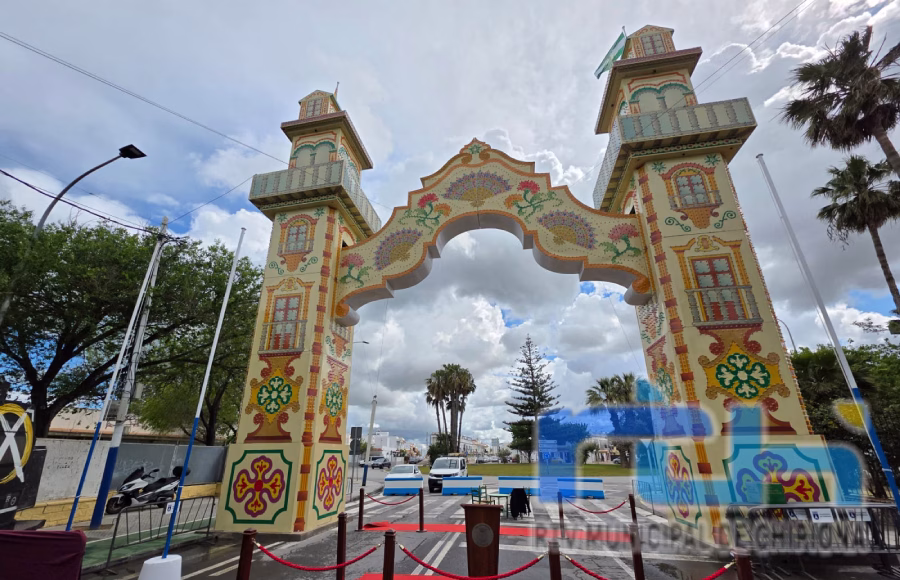 Todo dispuesto para que esta noche arranque la Feria del Moscatel de Chipiona