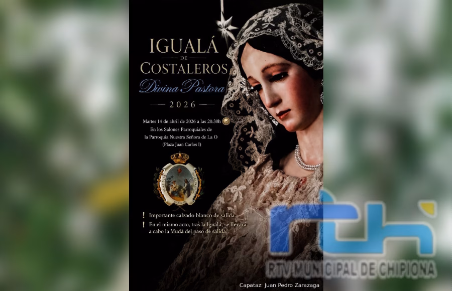Mañana tendrá lugar la ‘igualá’ de la cuadrilla para la procesión de la Divina Pastora en Chipiona