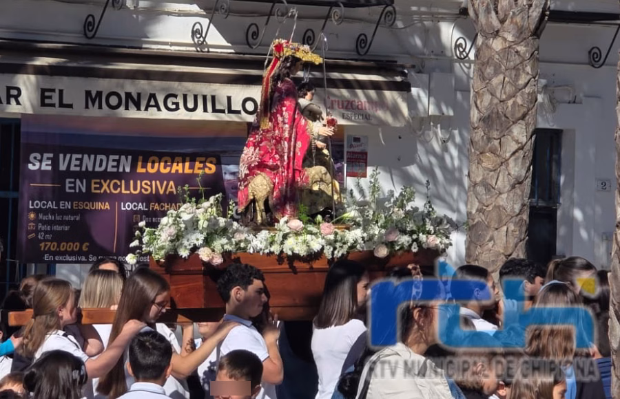 La imagen de la Divina Pastora ya se encuentra en la Parroquia Nuestra Señora de la O hasta su salida procesional del próximo sábado
