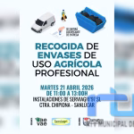 Mañana tendrá lugar en Chipiona una nueva recogida de envases de uso agrícola profesional