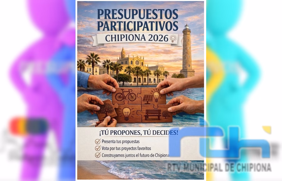 El jueves 30 de abril acaba el plazo para presentarse para formar parte del Grupo Motor de los Presupuestos Participativos de Chipiona