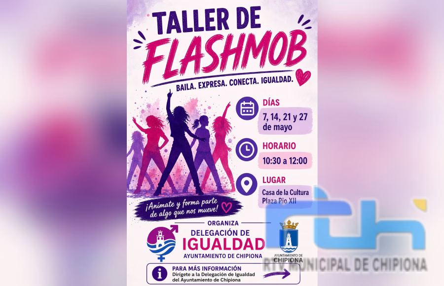 Mañana comienza en Chipiona un taller de flashmob en mayo para promover la igualdad y la participación ciudadana