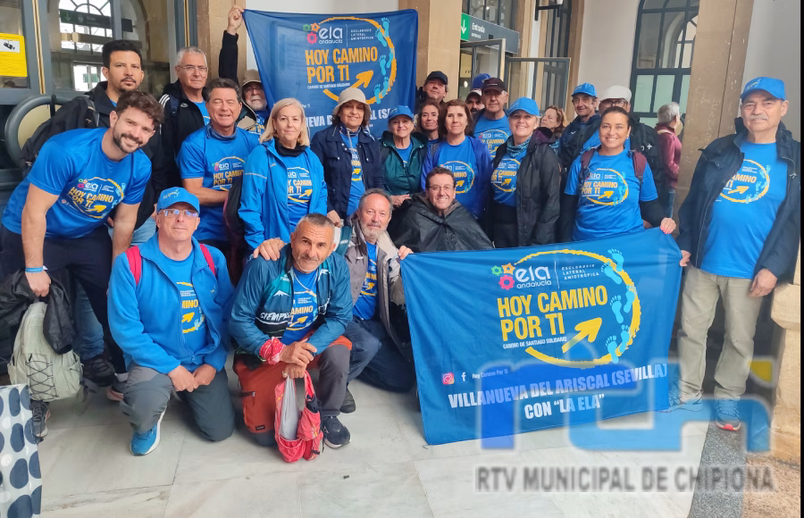 La agrupación ‘Hoy Camino por Ti’ organiza una ruta Vía Franciscana Chipiona-Sanlúcar para dar visibilidad a la lucha contra la ELA