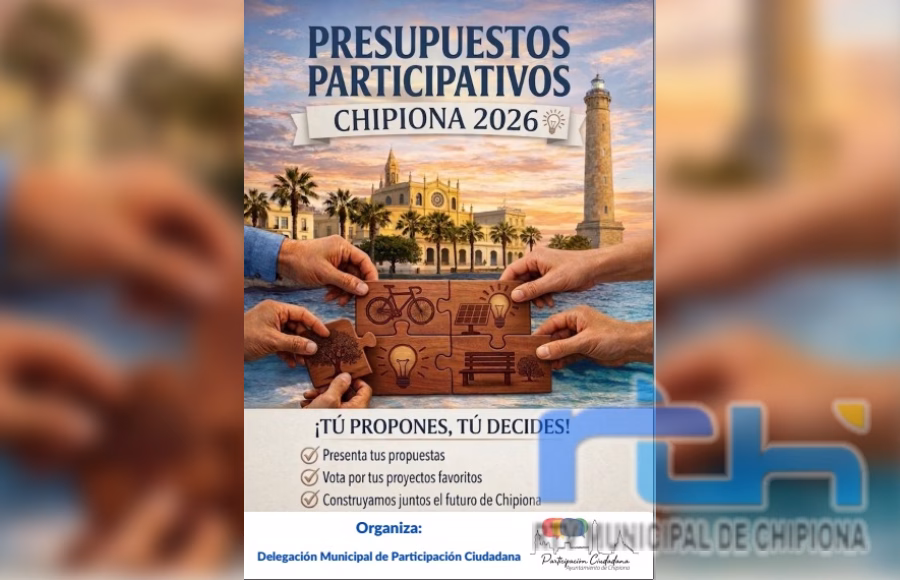 Abierto el plazo de presentación de propuestas a los Presupuestos Participativos de Chipiona
