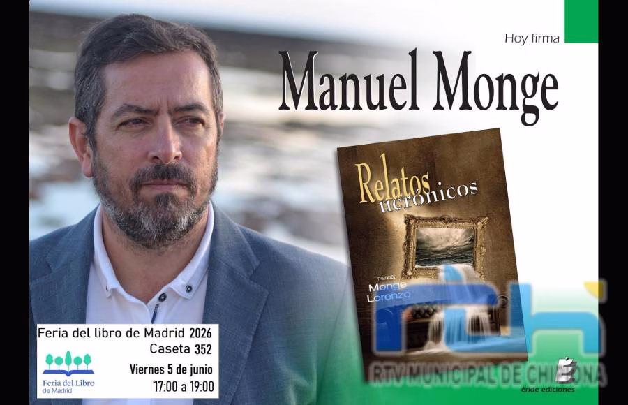 Manuel Monge firmará ejemplares de su obra ‘Relatos ucrónicos’ este viernes en la Feria del Libro de Madrid