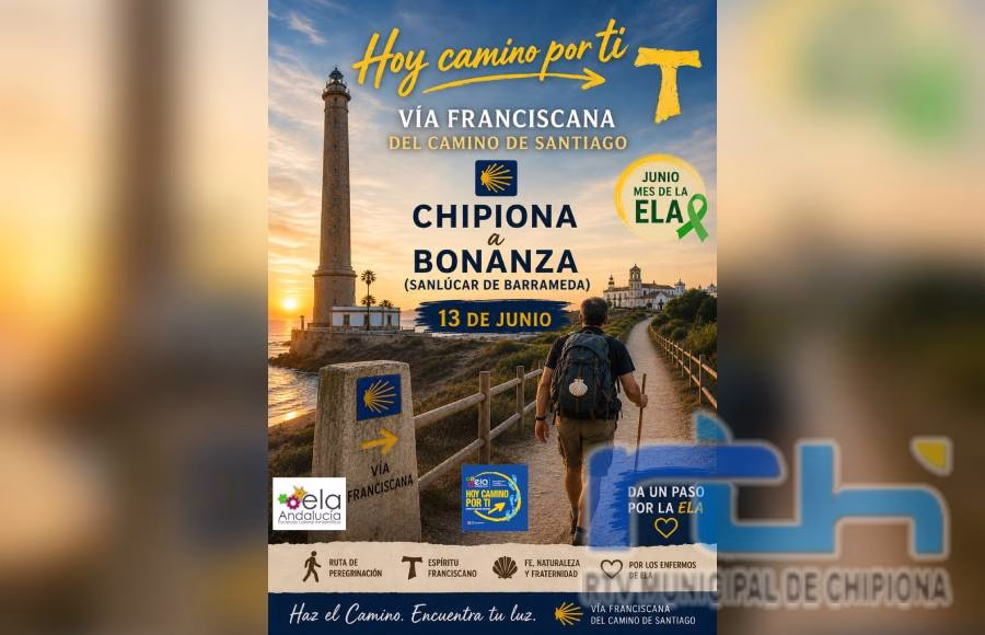 La agrupación ‘Hoy Camino por Ti’ celebra mañana una ruta Vía Franciscana Chipiona-Sanlúcar para dar visibilidad a la ELA