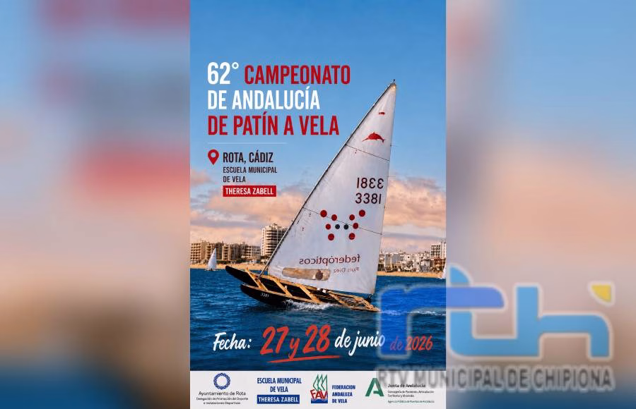 Amplia representación del Club de Vela y Regatas Chipiona este fin de semana en el Campeonato de Andalucía de Patín a Vela