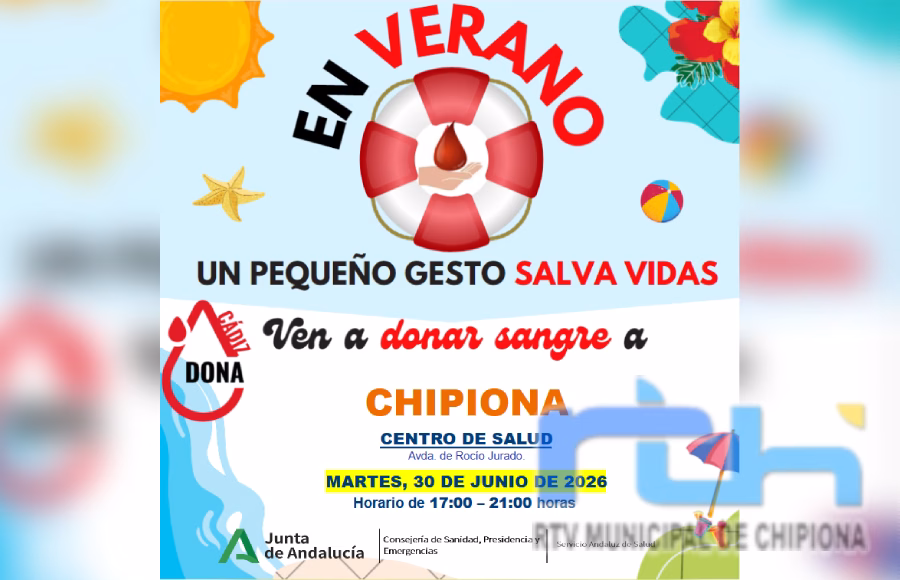 Esta tarde tiene lugar una donación colectiva de sangre en Chipiona