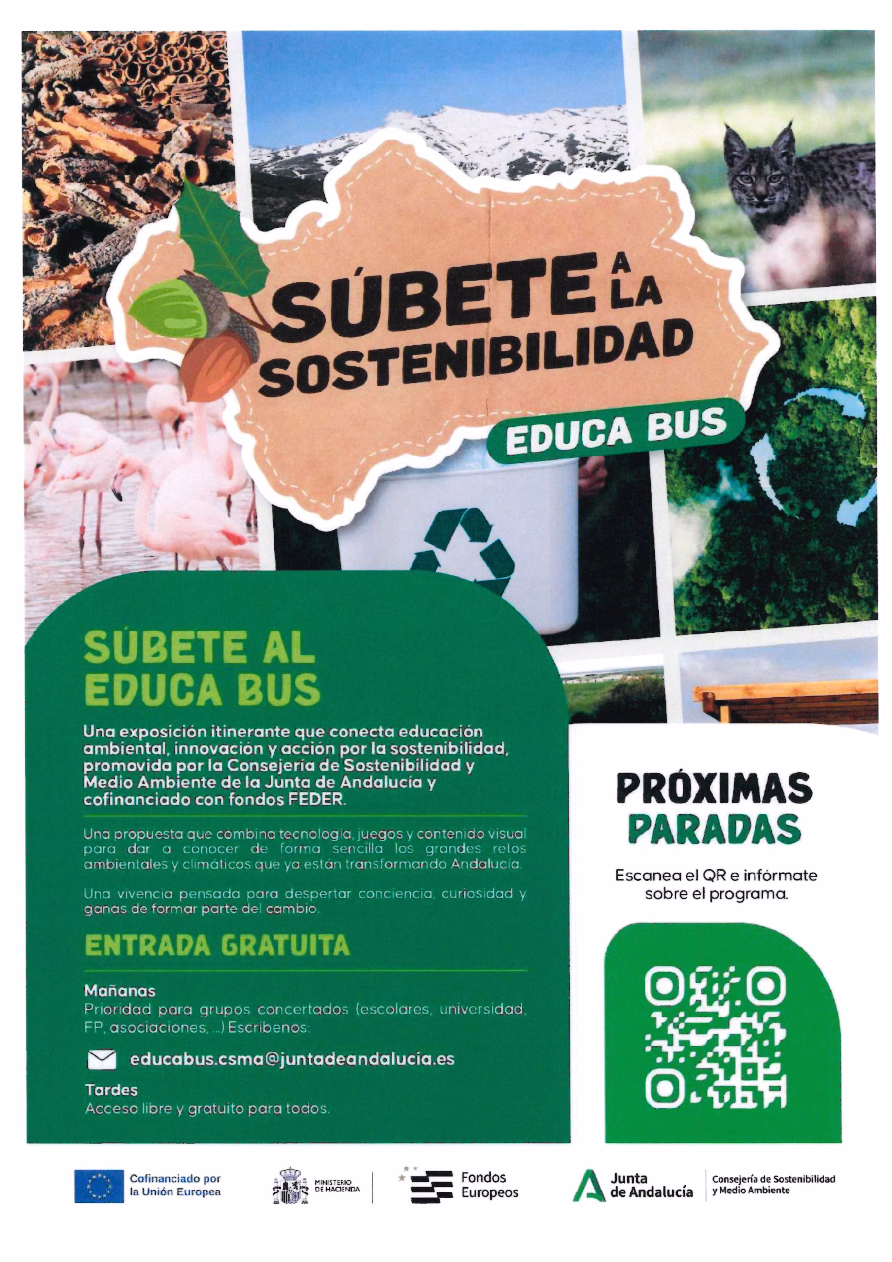 El Educa Bus trae a Chipiona los días 28 y 29 de julio sensibilización y educación ambiental