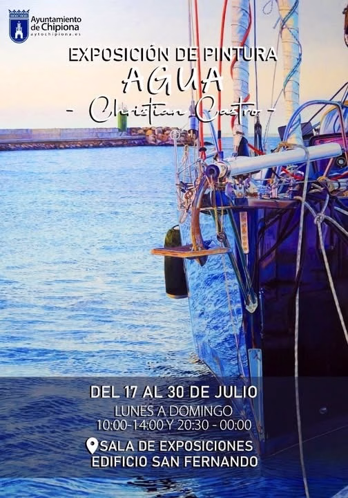 Recta final de la exposición pictórica ‘Agua’ de Christian Castro que se ofrece en el Edificio San Fernando