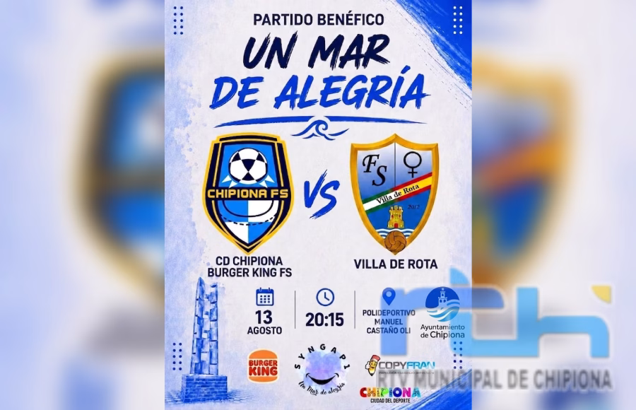 Esta tarde fútbol Sala en Chipiona para colaborar con el reto extremo solidario ‘Un mar de alegría’