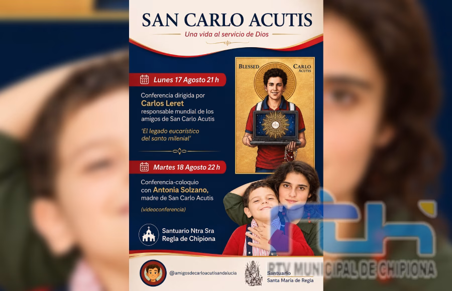 El Santuario de Regla escenario esta noche de una videoconferencia-coloquio con la madre de San Carlo Acutis