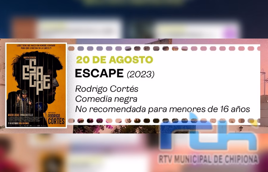 ‘Los jueves al cine’ ofrece mañana en Chipiona la comedia negra ‘Escape’, de Rodrigo Cortés